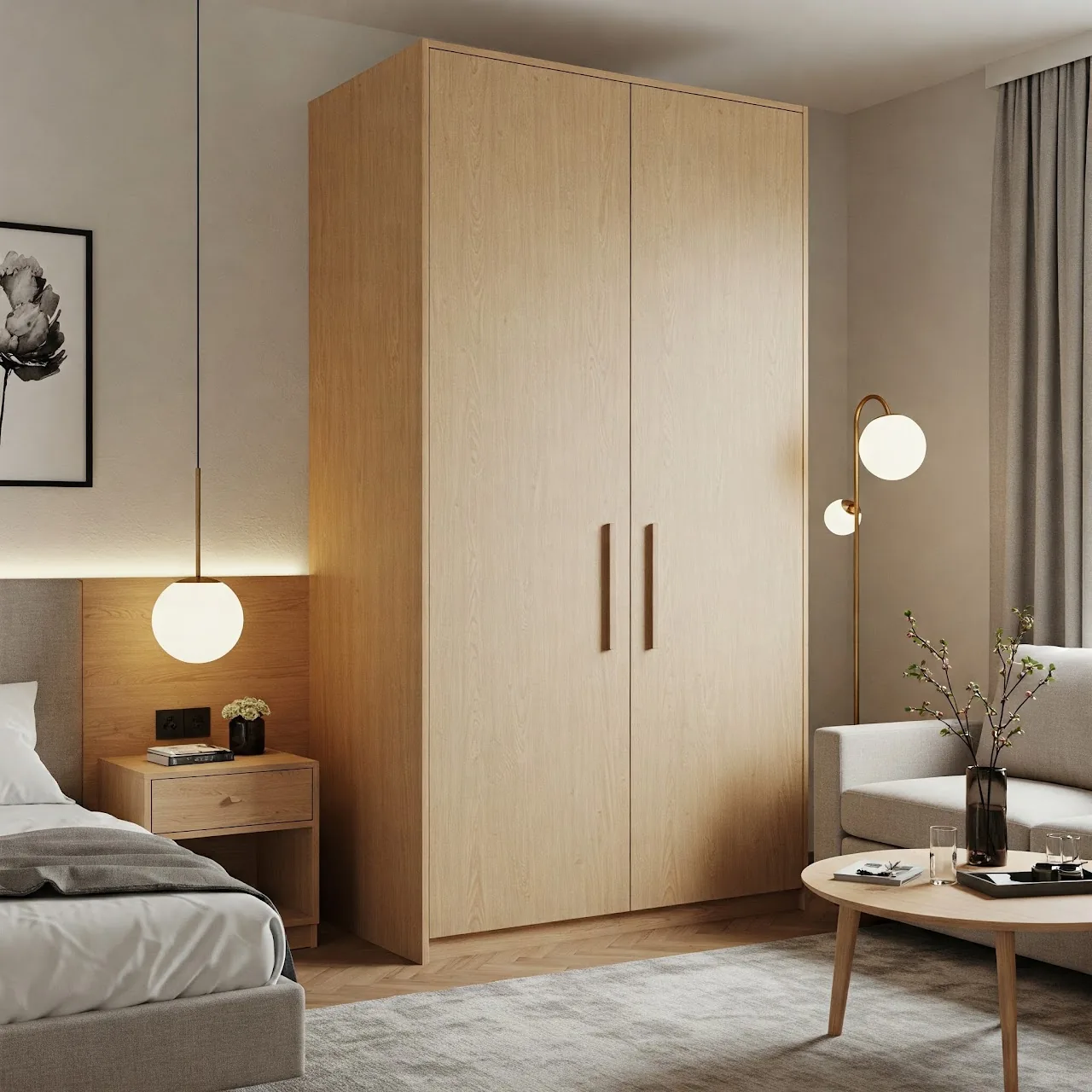 Wooden hotel furniture