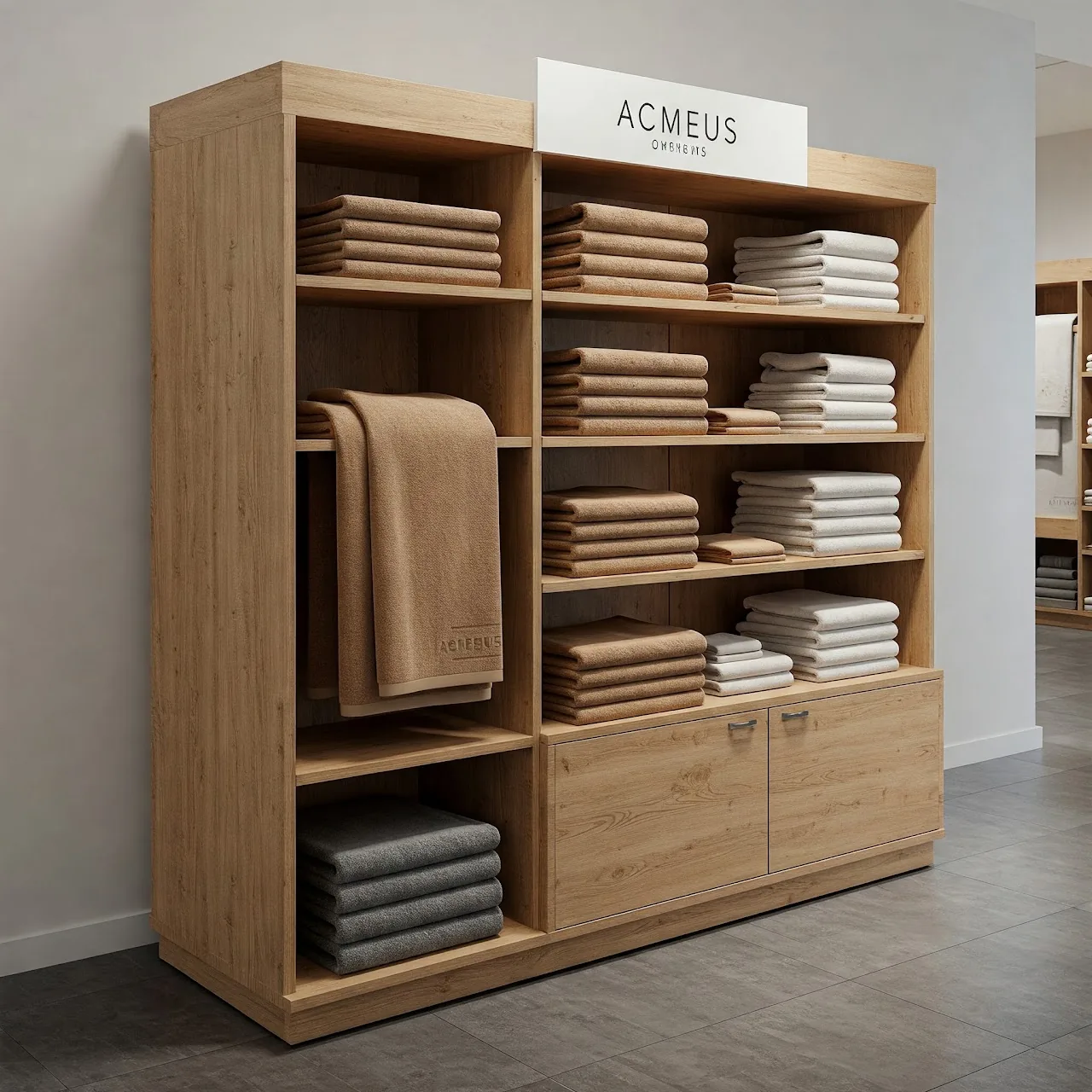 Wooden retail display